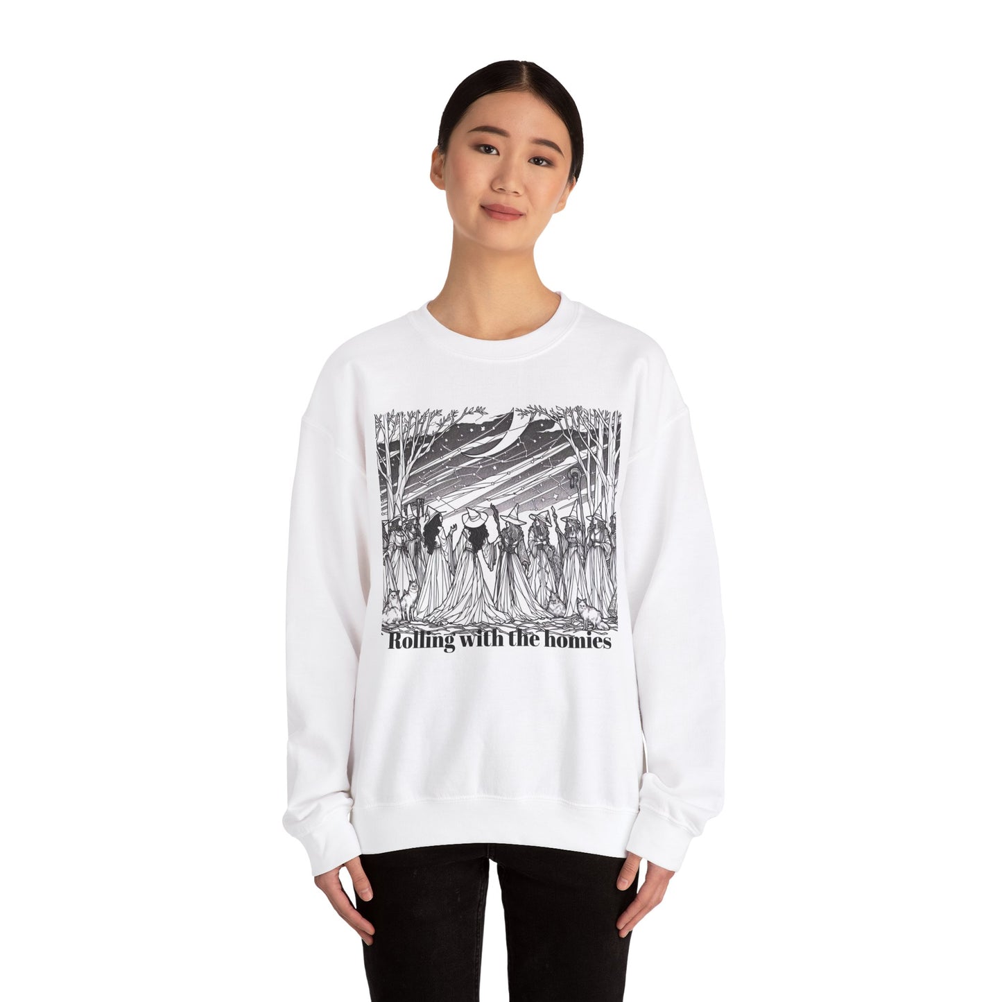 Rolling with the Homies Unisex Crewneck Sweatshirt - Cozy and Stylish