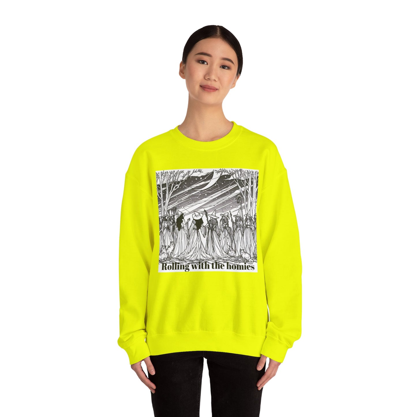 Rolling with the Homies Unisex Crewneck Sweatshirt - Cozy and Stylish