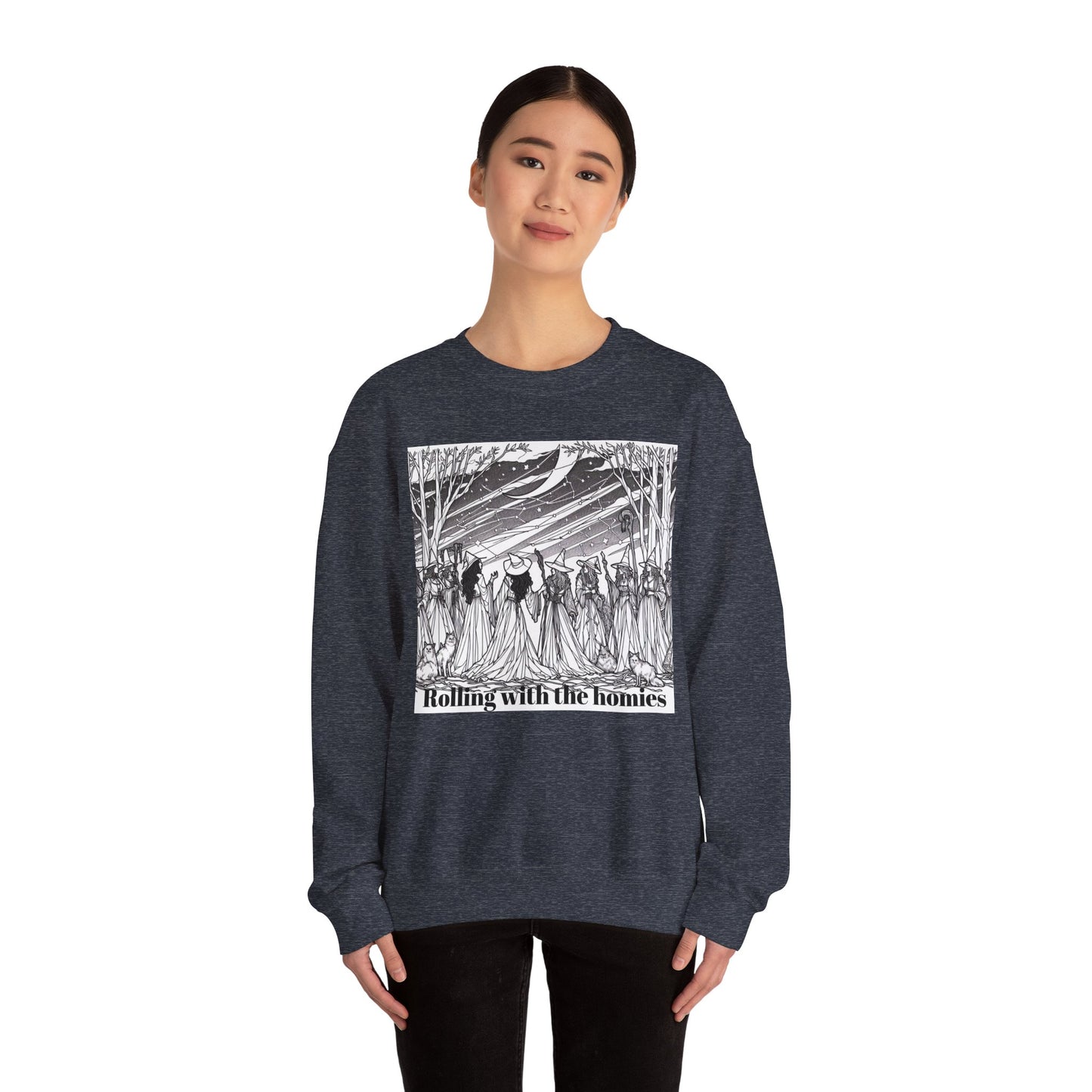 Rolling with the Homies Unisex Crewneck Sweatshirt - Cozy and Stylish