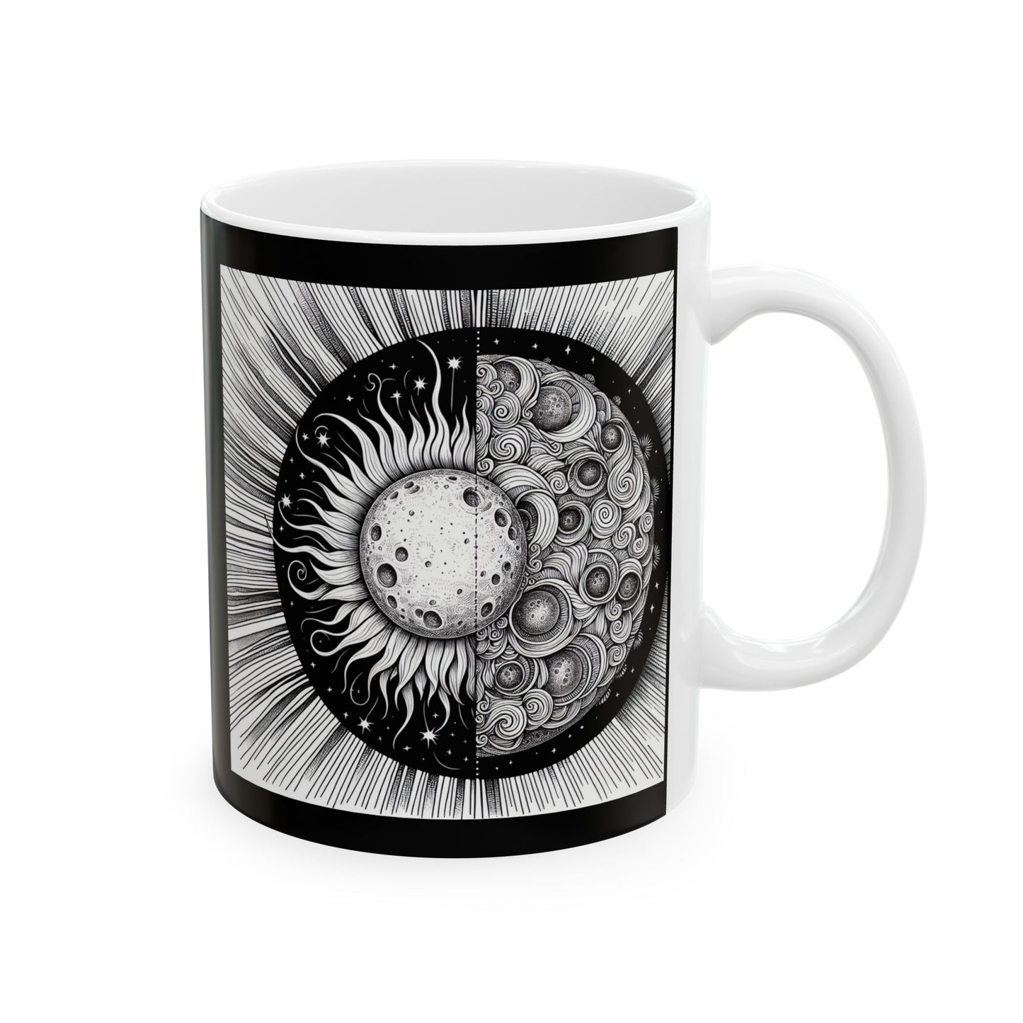 Celestial Design Ceramic Mug - Perfect for Star Gazers & Coffee Lovers