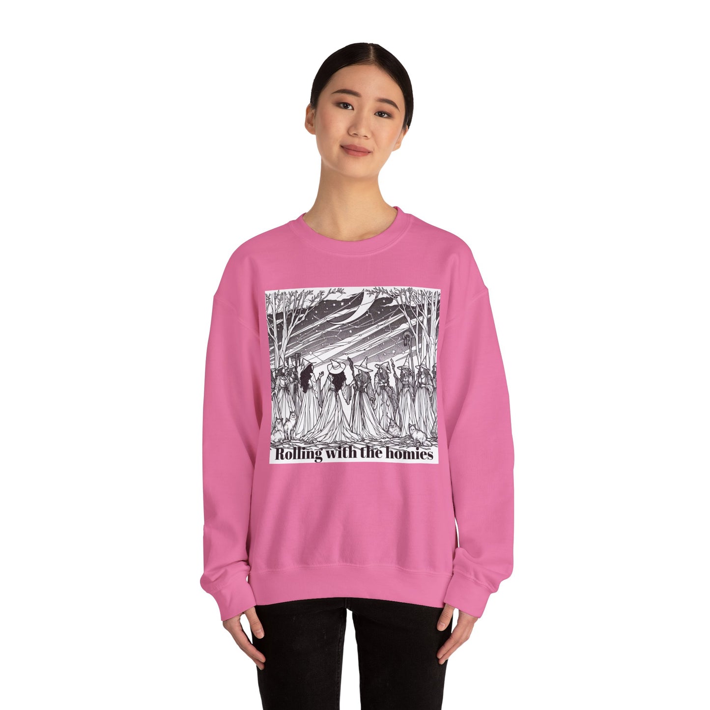 Rolling with the Homies Unisex Crewneck Sweatshirt - Cozy and Stylish