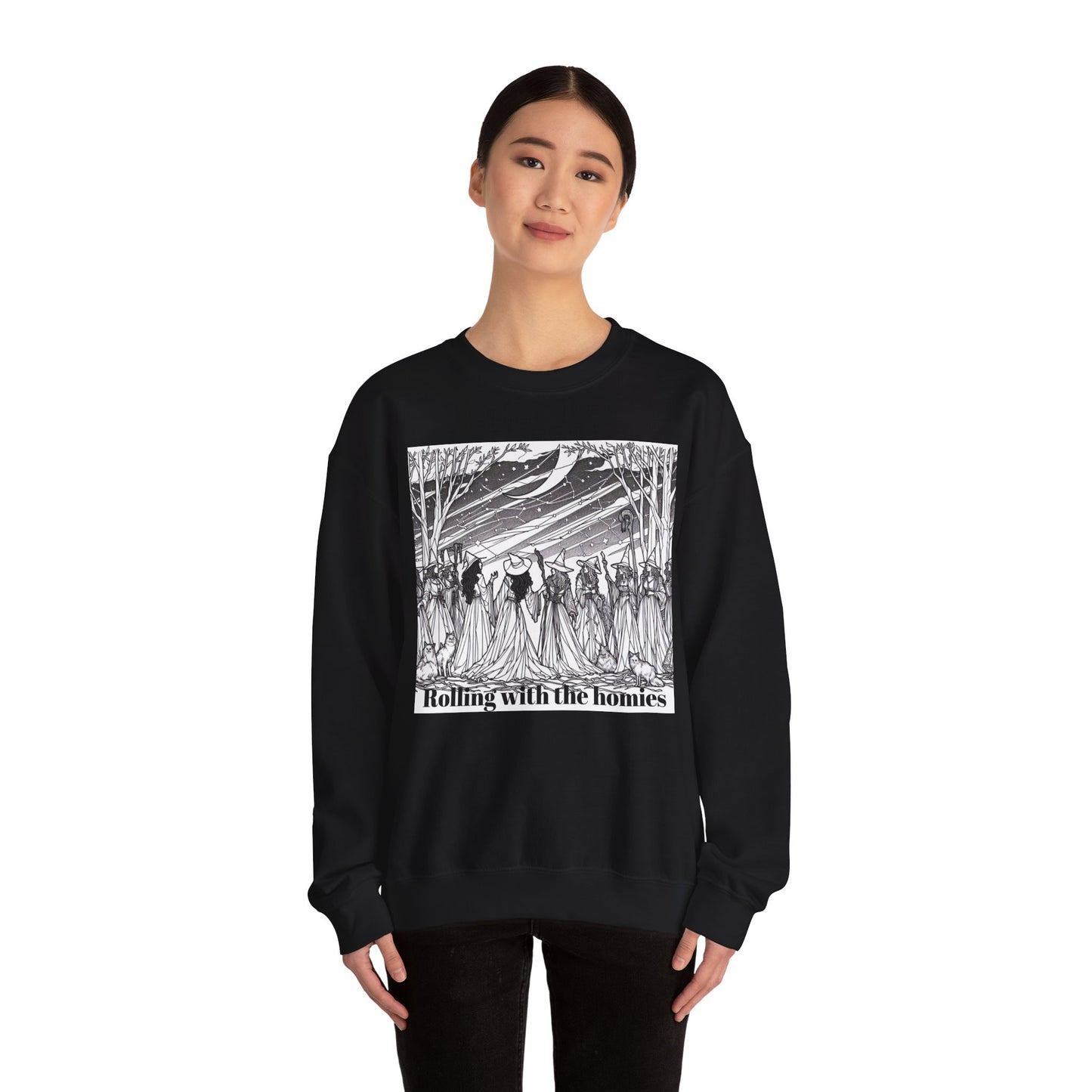 Rolling with the Homies Unisex Crewneck Sweatshirt - Cozy and Stylish