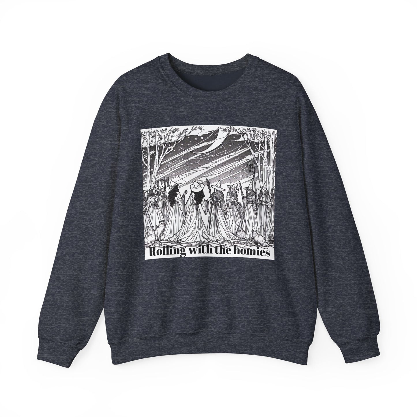 Rolling with the Homies Unisex Crewneck Sweatshirt - Cozy and Stylish