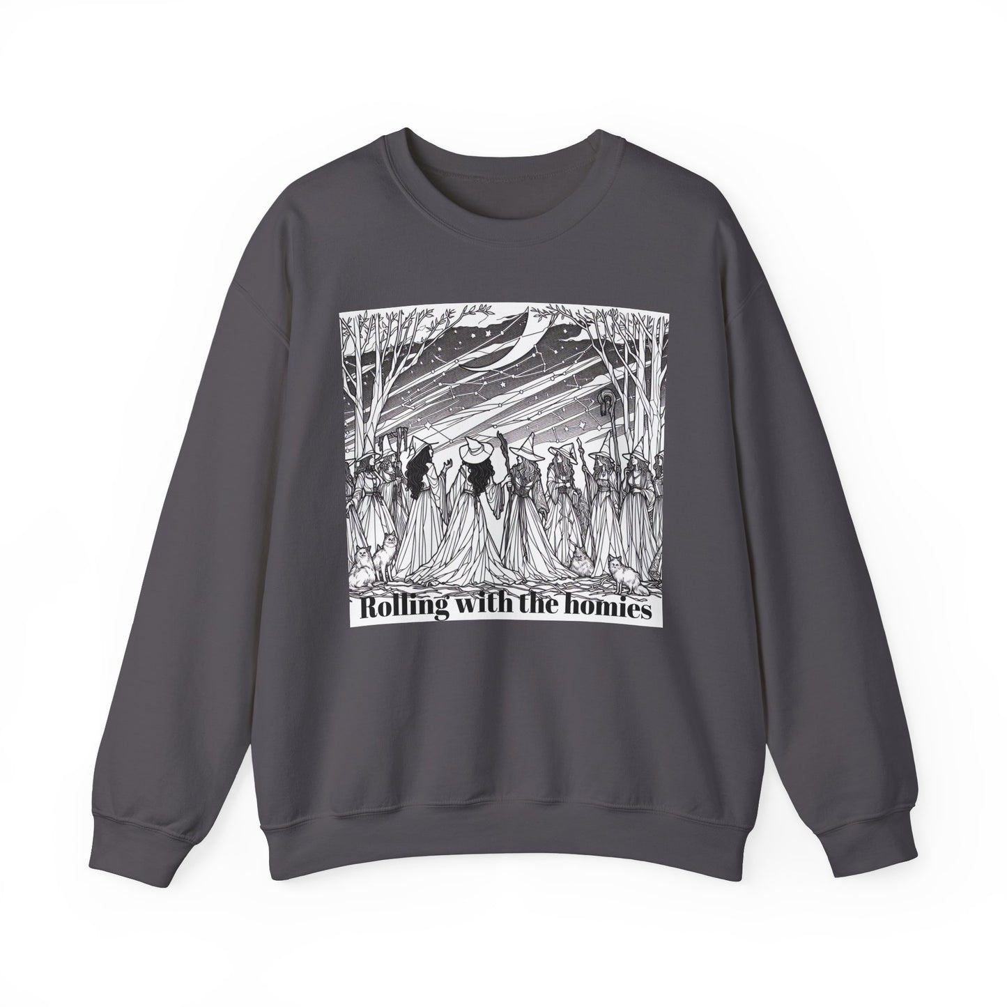 Rolling with the Homies Unisex Crewneck Sweatshirt - Cozy and Stylish