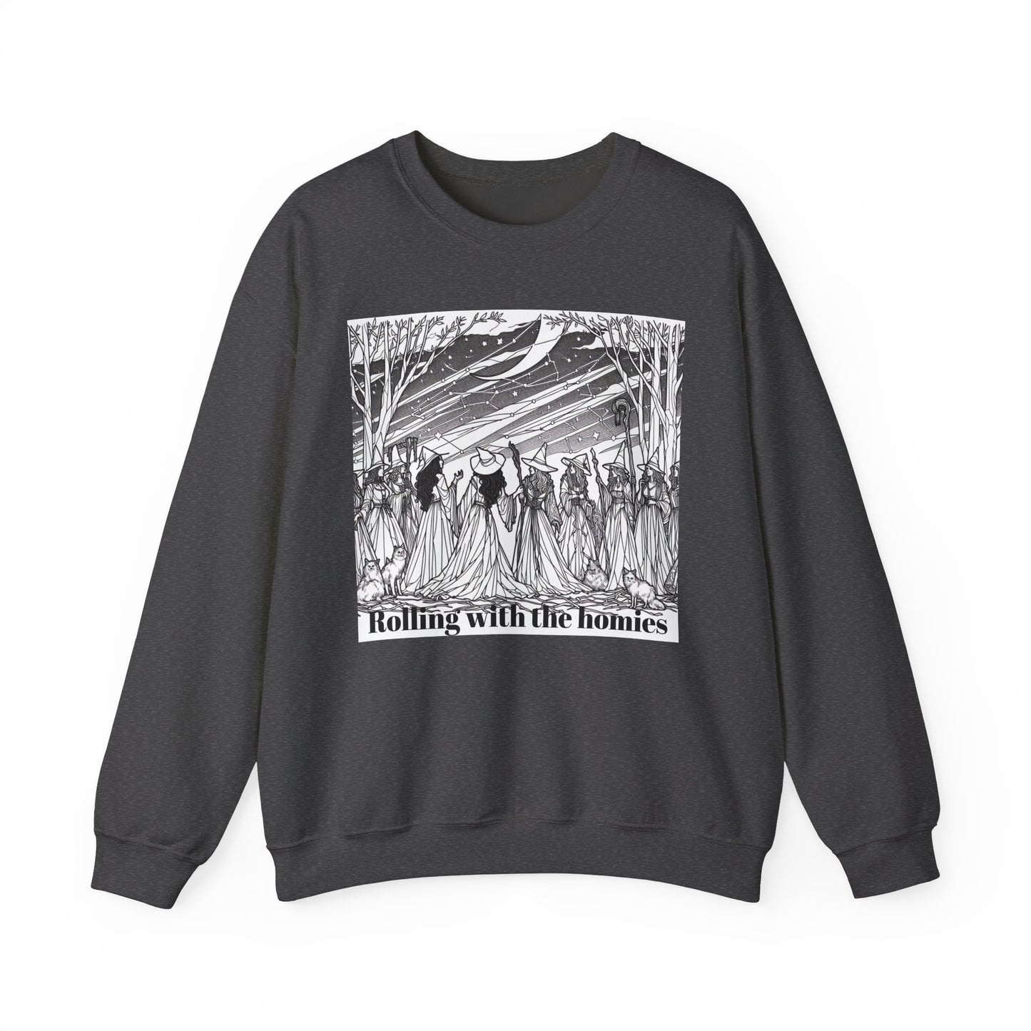 Rolling with the Homies Unisex Crewneck Sweatshirt - Cozy and Stylish