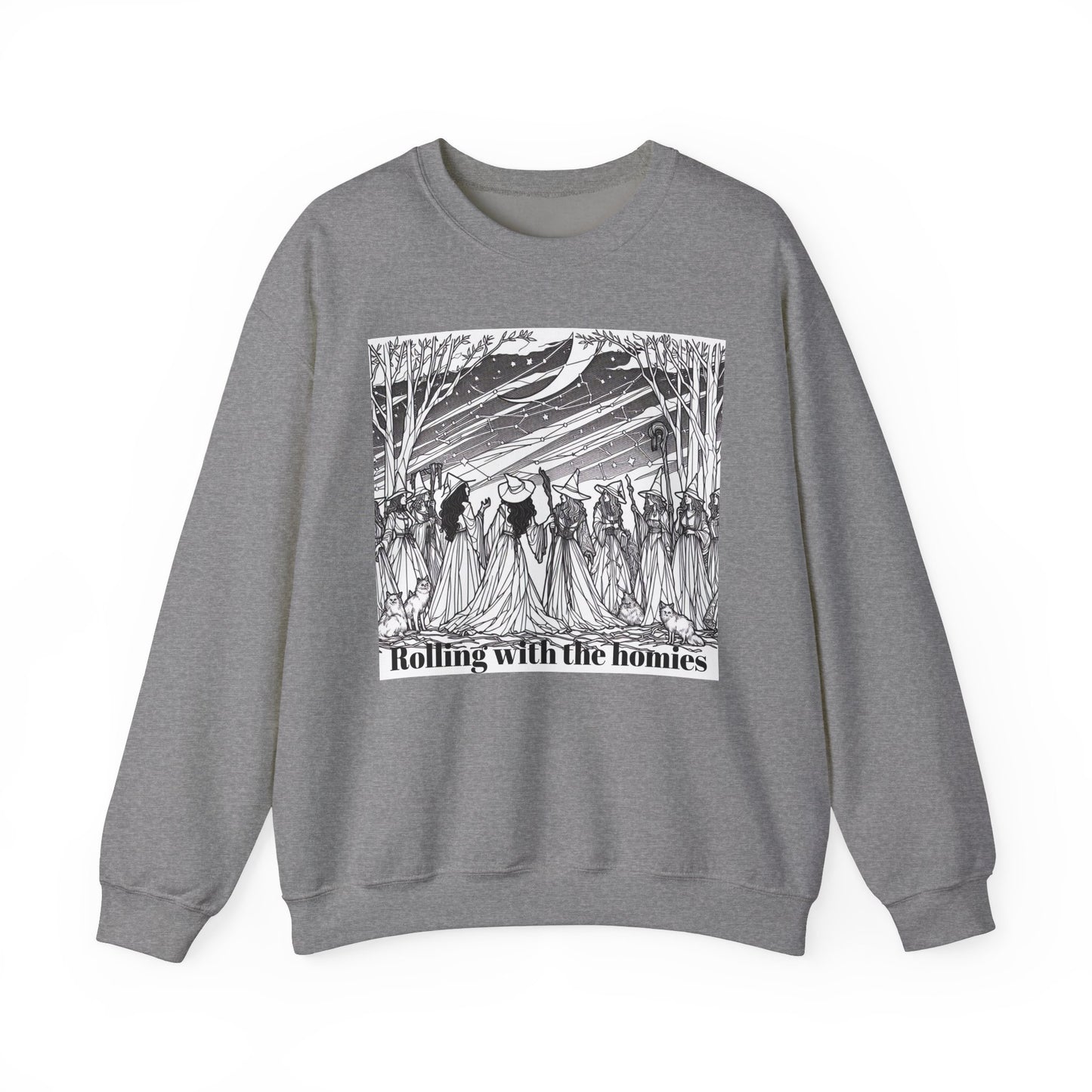 Rolling with the Homies Unisex Crewneck Sweatshirt - Cozy and Stylish