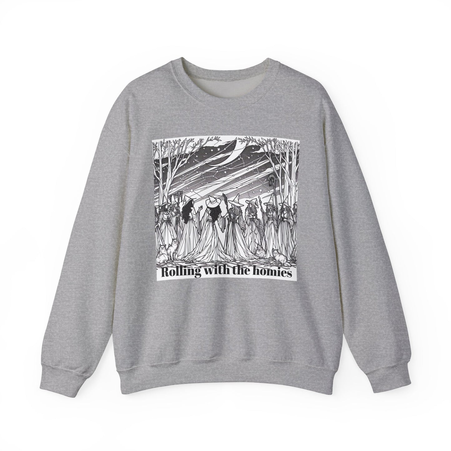 Rolling with the Homies Unisex Crewneck Sweatshirt - Cozy and Stylish