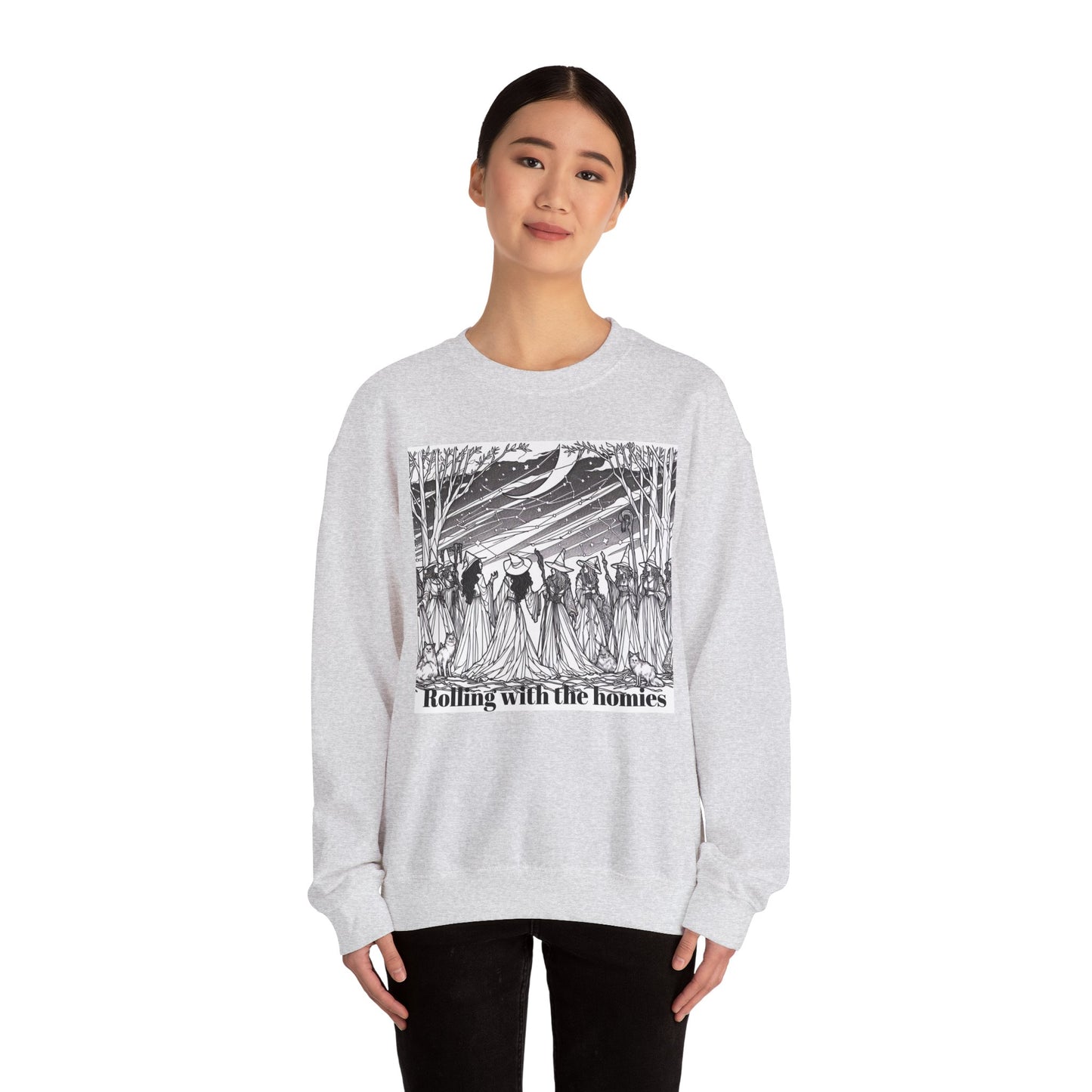 Rolling with the Homies Unisex Crewneck Sweatshirt - Cozy and Stylish