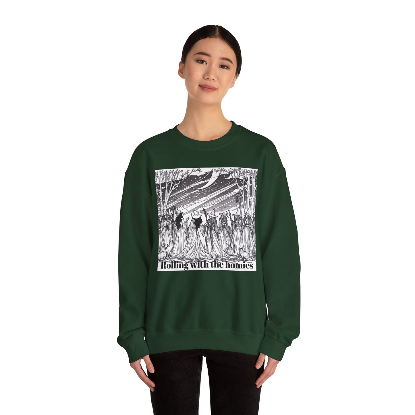 Rolling with the Homies Unisex Crewneck Sweatshirt - Cozy and Stylish