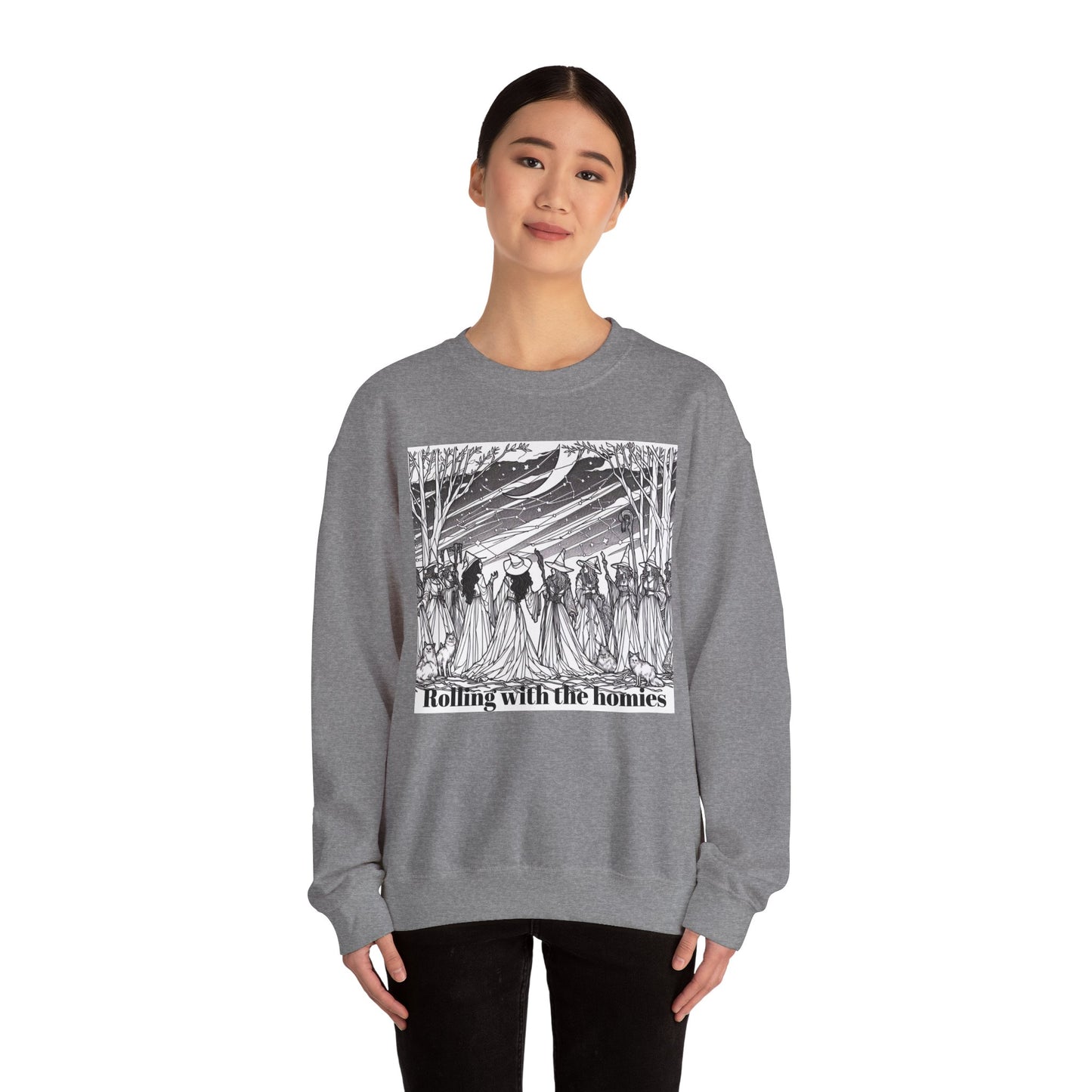 Rolling with the Homies Unisex Crewneck Sweatshirt - Cozy and Stylish