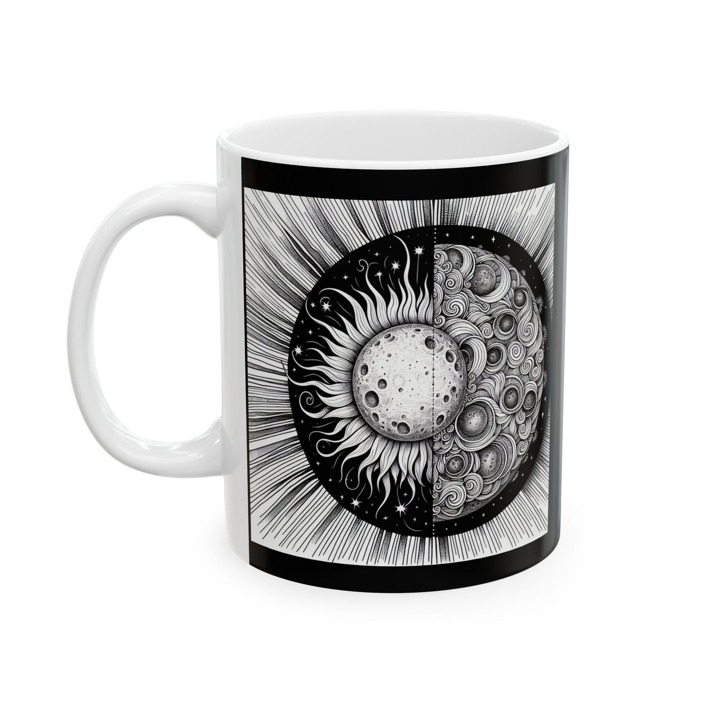 Celestial Design Ceramic Mug - Perfect for Star Gazers & Coffee Lovers