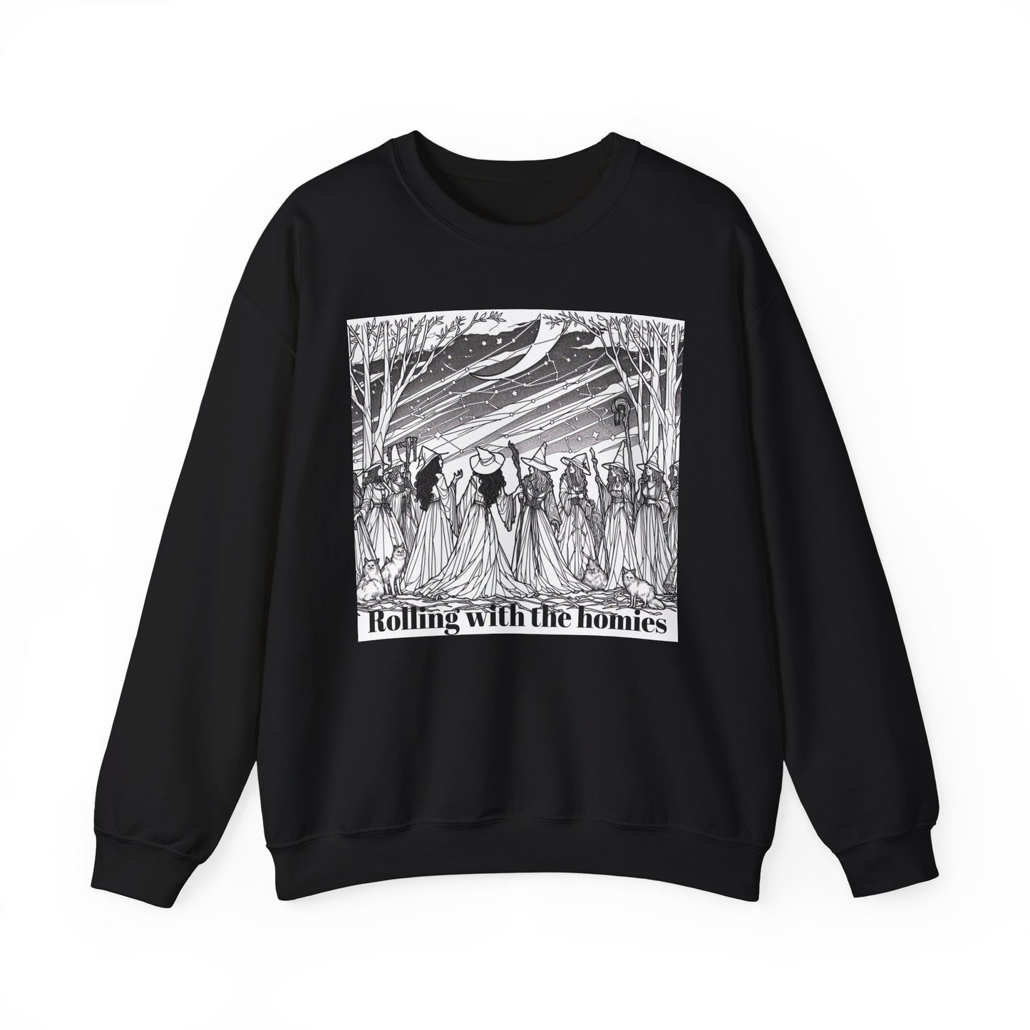 Rolling with the Homies Unisex Crewneck Sweatshirt - Cozy and Stylish