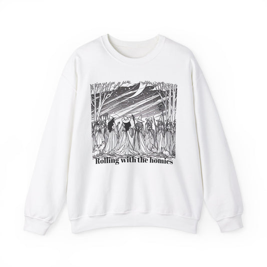 Rolling with the Homies Unisex Crewneck Sweatshirt - Cozy and Stylish